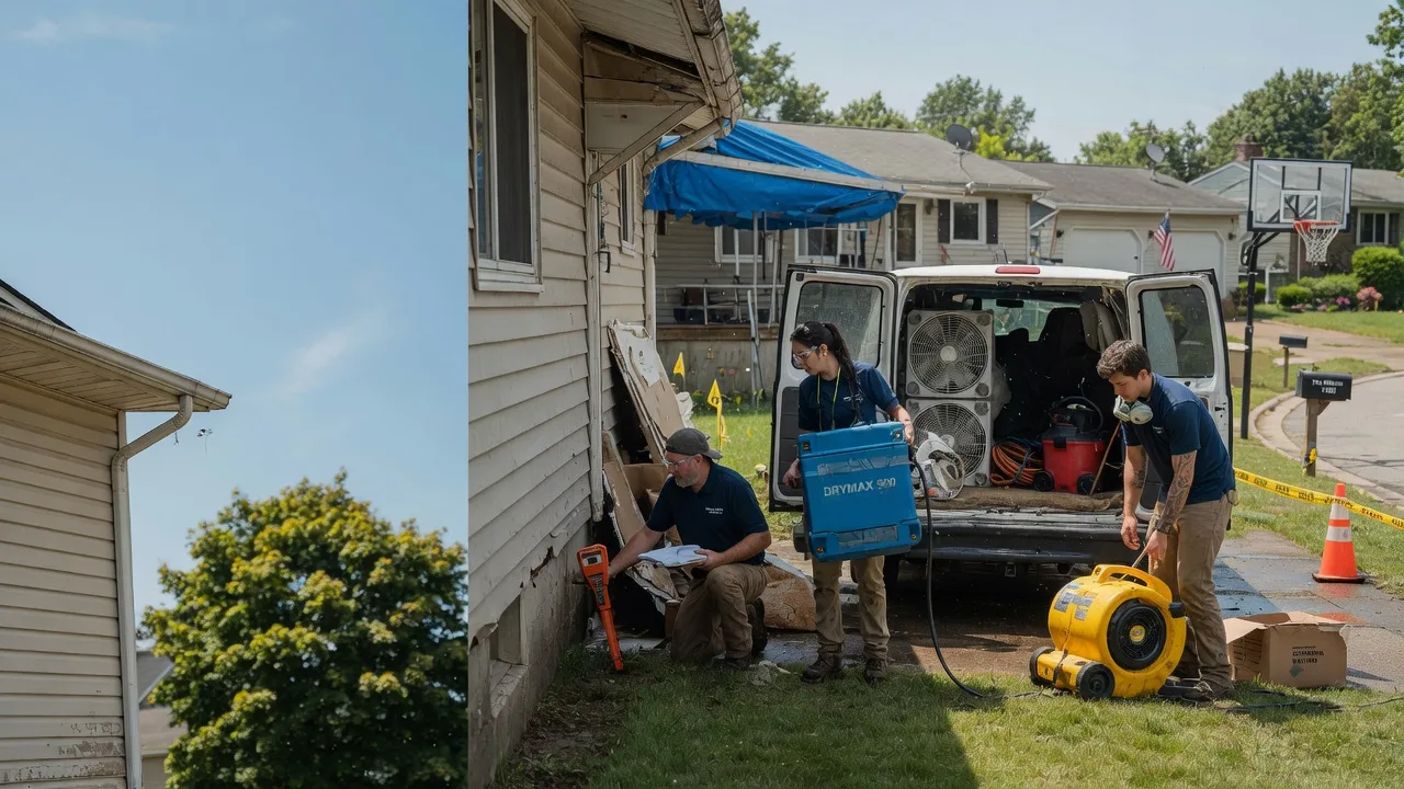 Ceiling Leak Cleanup in Dundee, OH near me